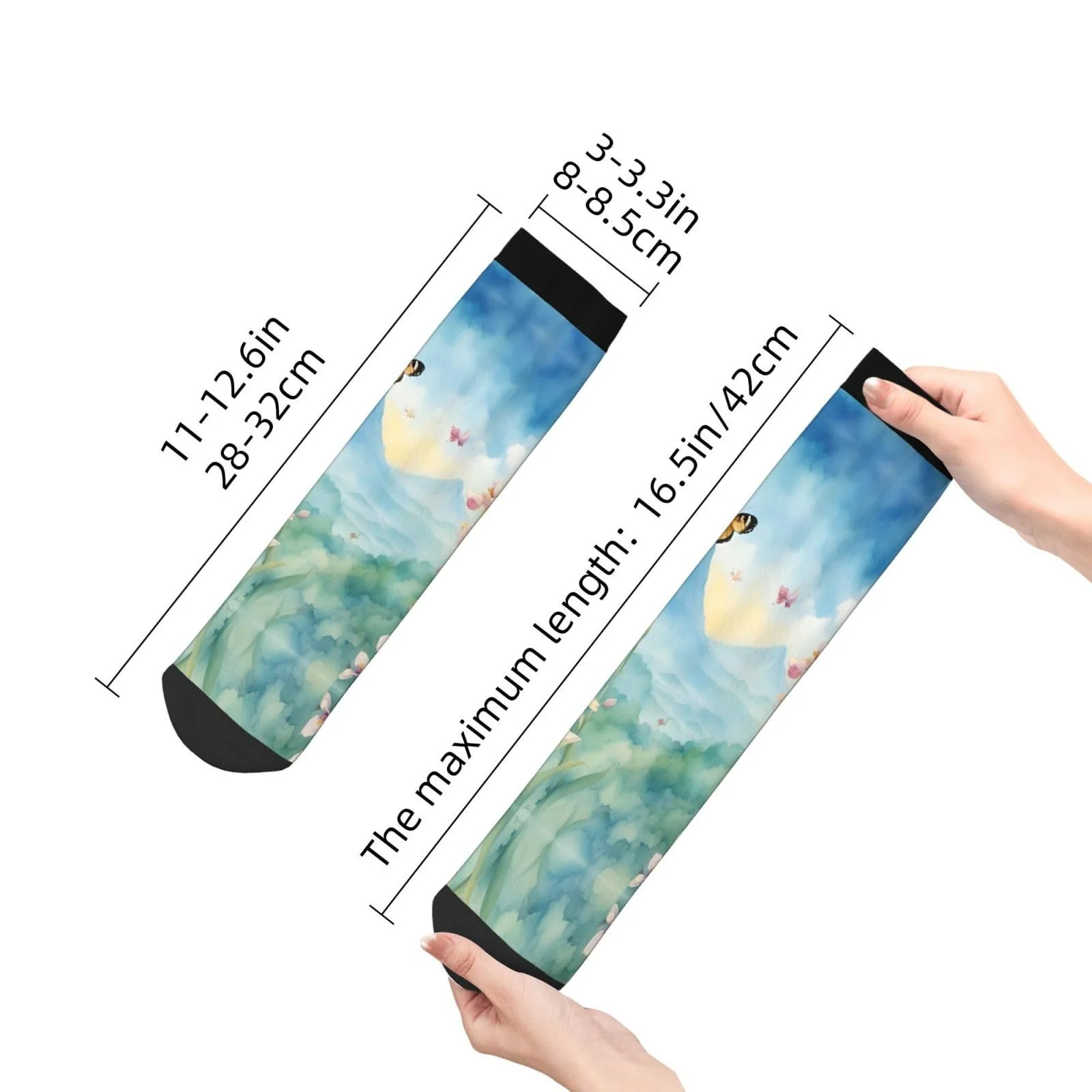 Шкарпетки Квітка Орхідея Метелик One Size, фото №5