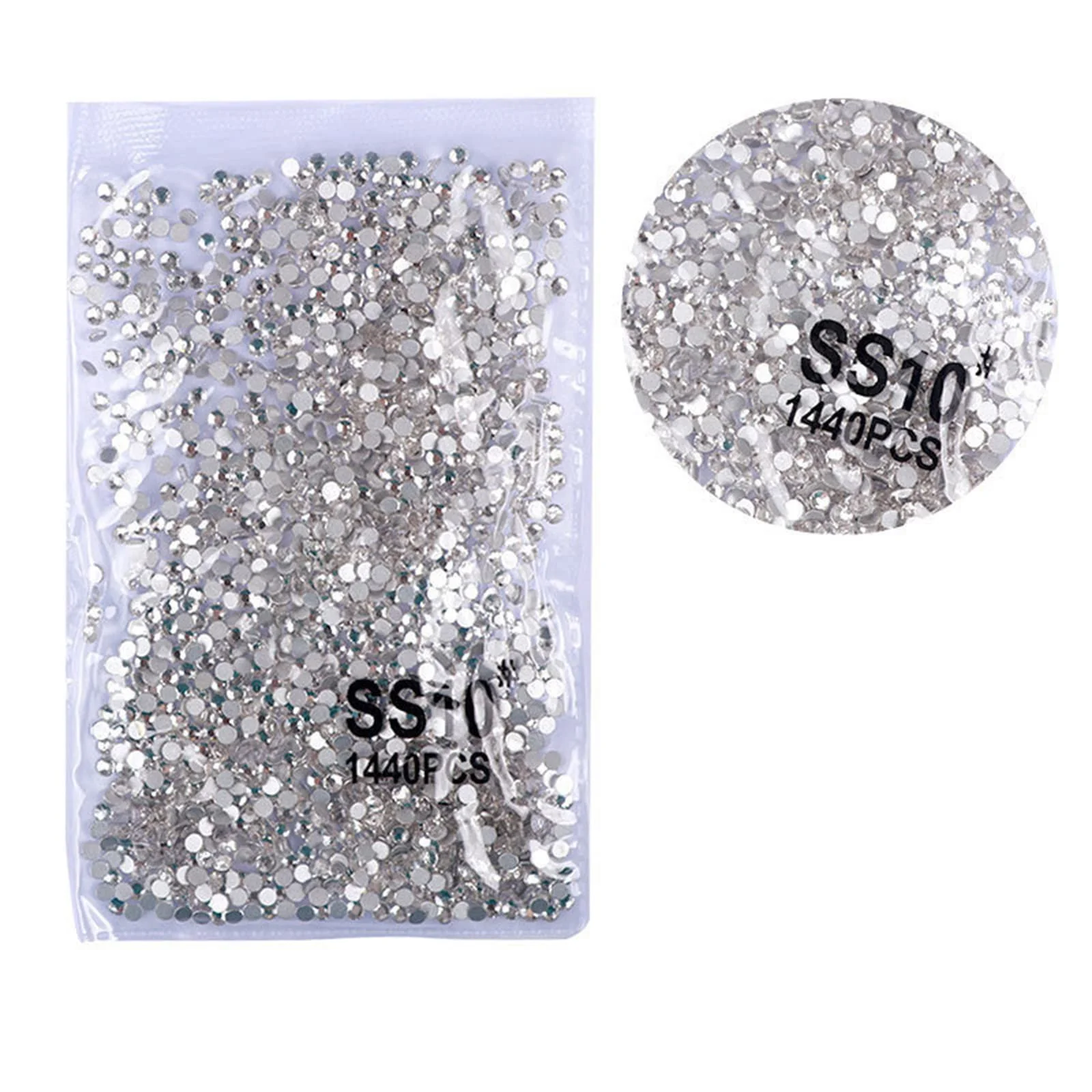 Стрази Кристалічні 1440 шт. Круглі Мікс, фото №5
