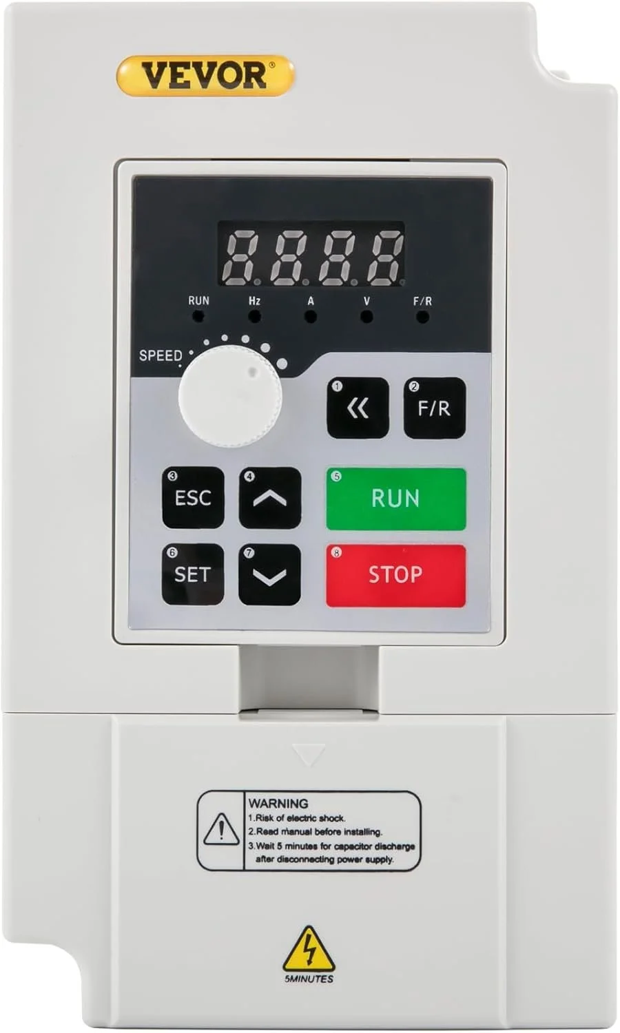 Перетворювач частоти Vevor H100-3S2-S / 3 kW / Векторне керування / 220V / 0-400 Гц / Сірий, фото №1 Перетворювач частоти Vevor H100-3S2-S / 3 kW / Векторне керування / 220V / 0-400 Гц / Сірий, фото №1