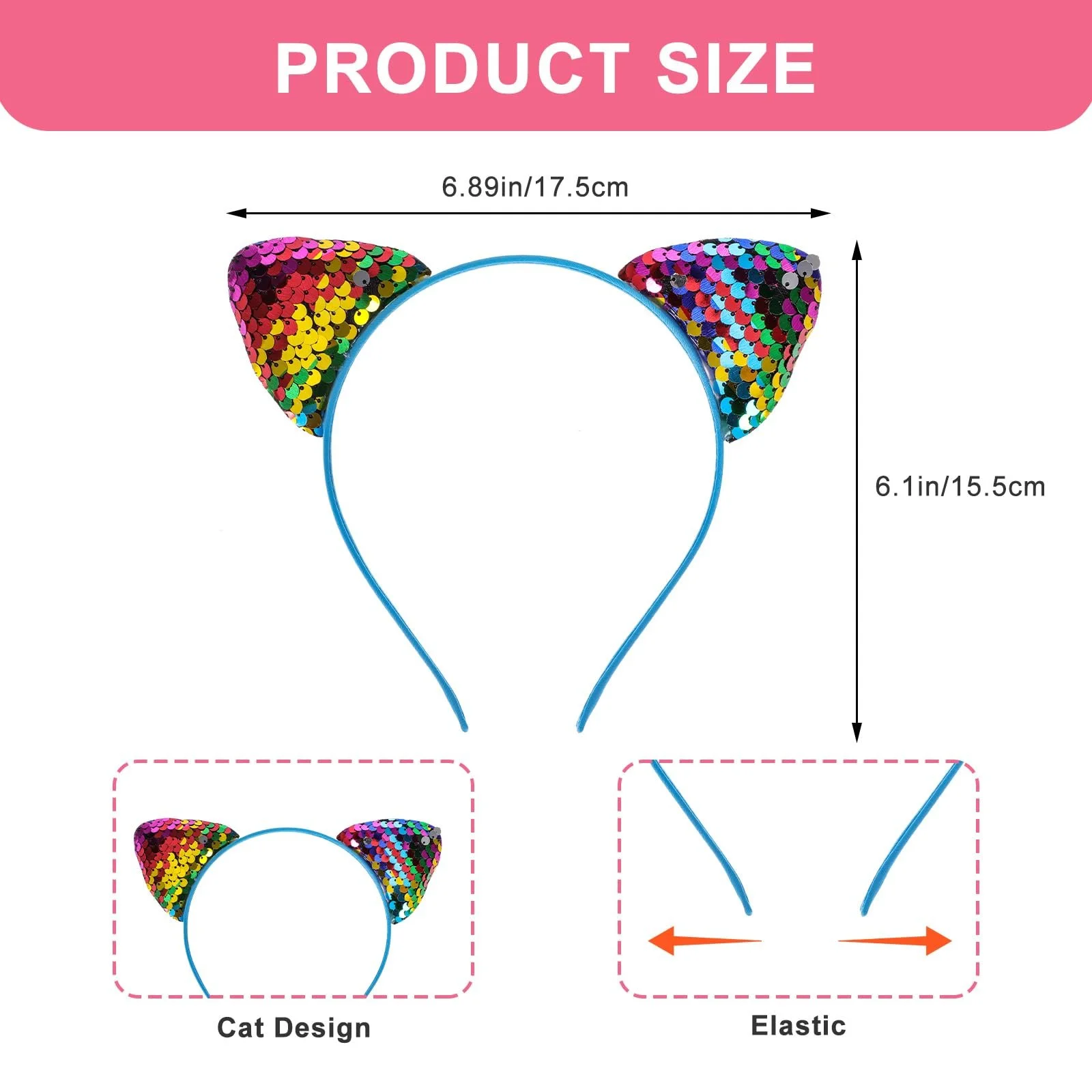 Набір з 3 обручів для волосся, фото №2