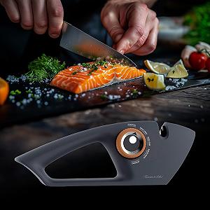 Точилка для ножей Rosenstein & Söhne 5-в-1 Ручная Черная 25 см synthetic.ua - Фото 1