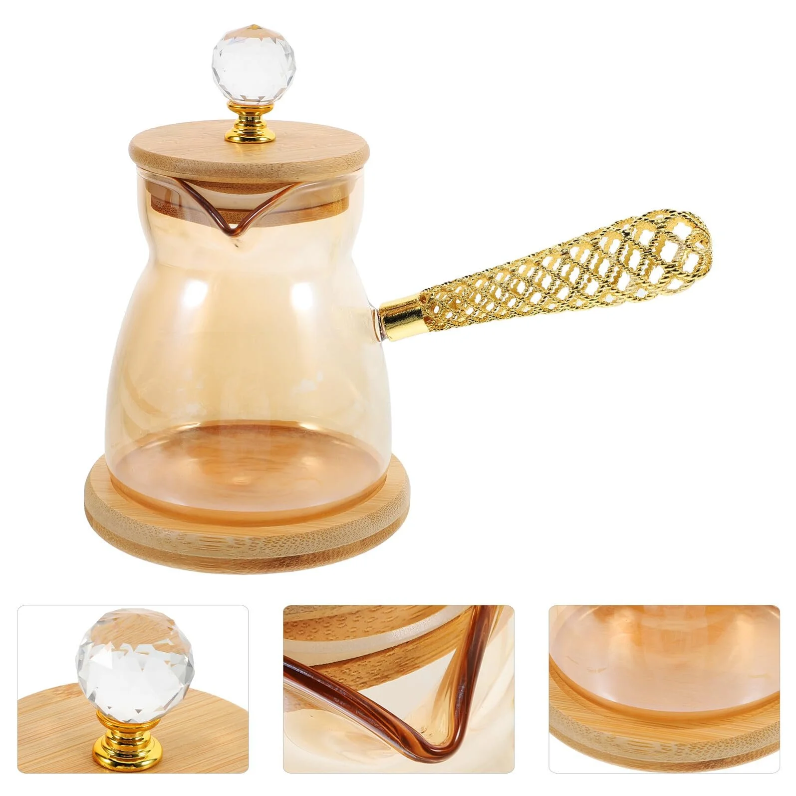 Кофейник NUOBESTY Ретро Стеклянный 350 мл, фото №8