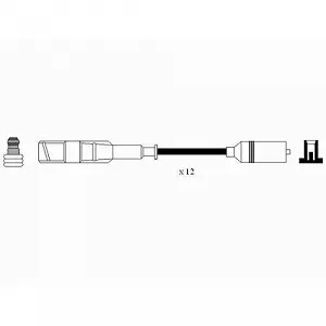Комплект проводів запалювання NGK 0758 для MERCEDES-BENZ STEYR SMART MAYBACH synthetic.ua - Фото 1