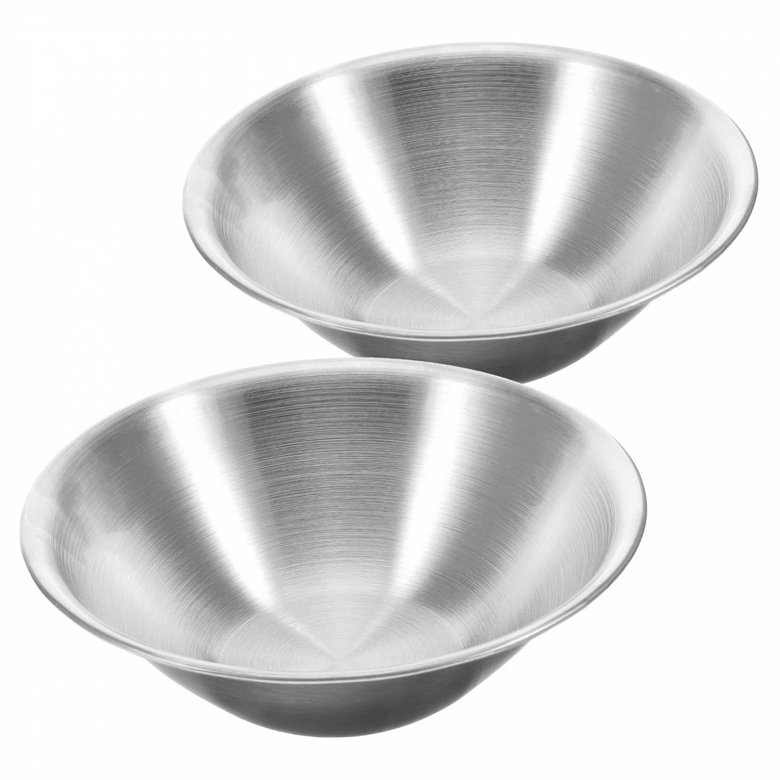 Миска Kisangel для пищевых продуктов, 10 шт, салатница, соусница, миска для закусок, креманка, большая клетка для хомяка, миска для смешивания из нержавеющей стали, миска для лапши, кухонная посуда из нержавеющей стали, фото №6