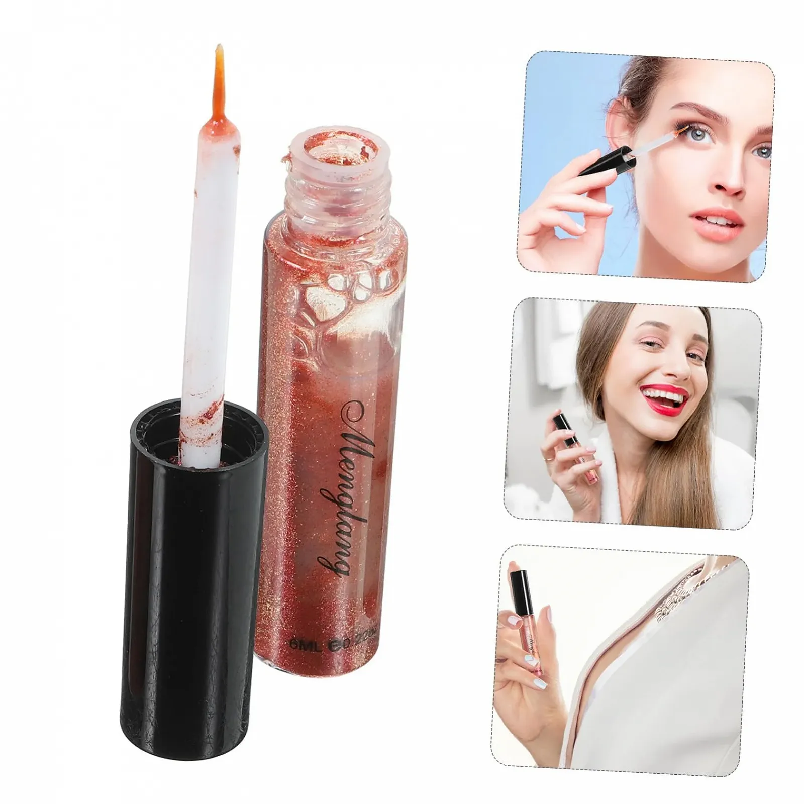 Блестящая Подводка для глаз Angoily Фломастер, фото №3 Блестящая Подводка для глаз Angoily Фломастер, фото №3