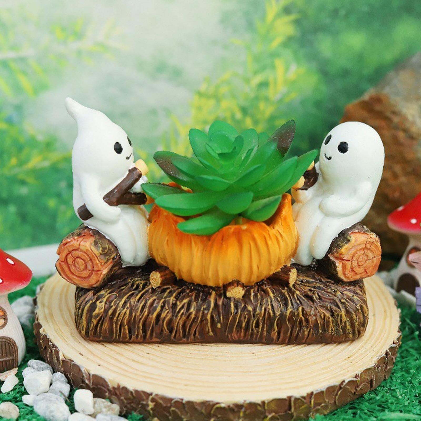 Подсвечник Ghost Campfire Halloween для чайных свечей (без LED свечи), фото №5
