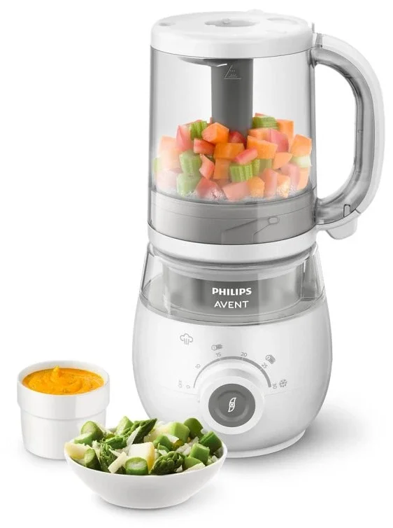 Кухонний комбайн Philips Avent SCF883/20 / 4-в-1 / 1 л / Контейнери для зберігання / Білий, фото №4