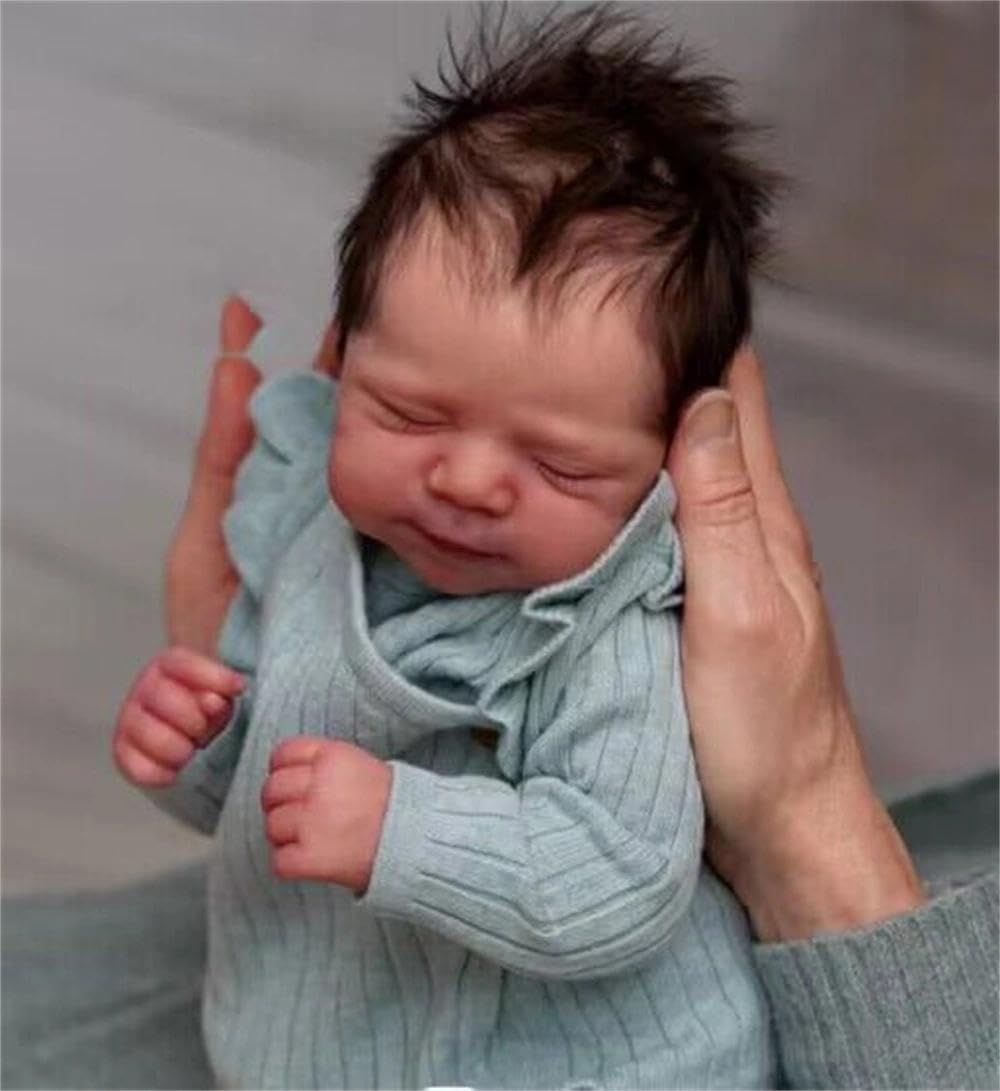 Кукла Zero pam Reborn Baby Girl 45 см Силиконовая Кукла Мягкое Тело С Волосами Реалистичная, фото №2