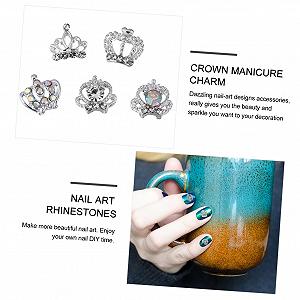 Украшение для ногтей Healvian, корона, 50 шт. synthetic.ua - Фото 1