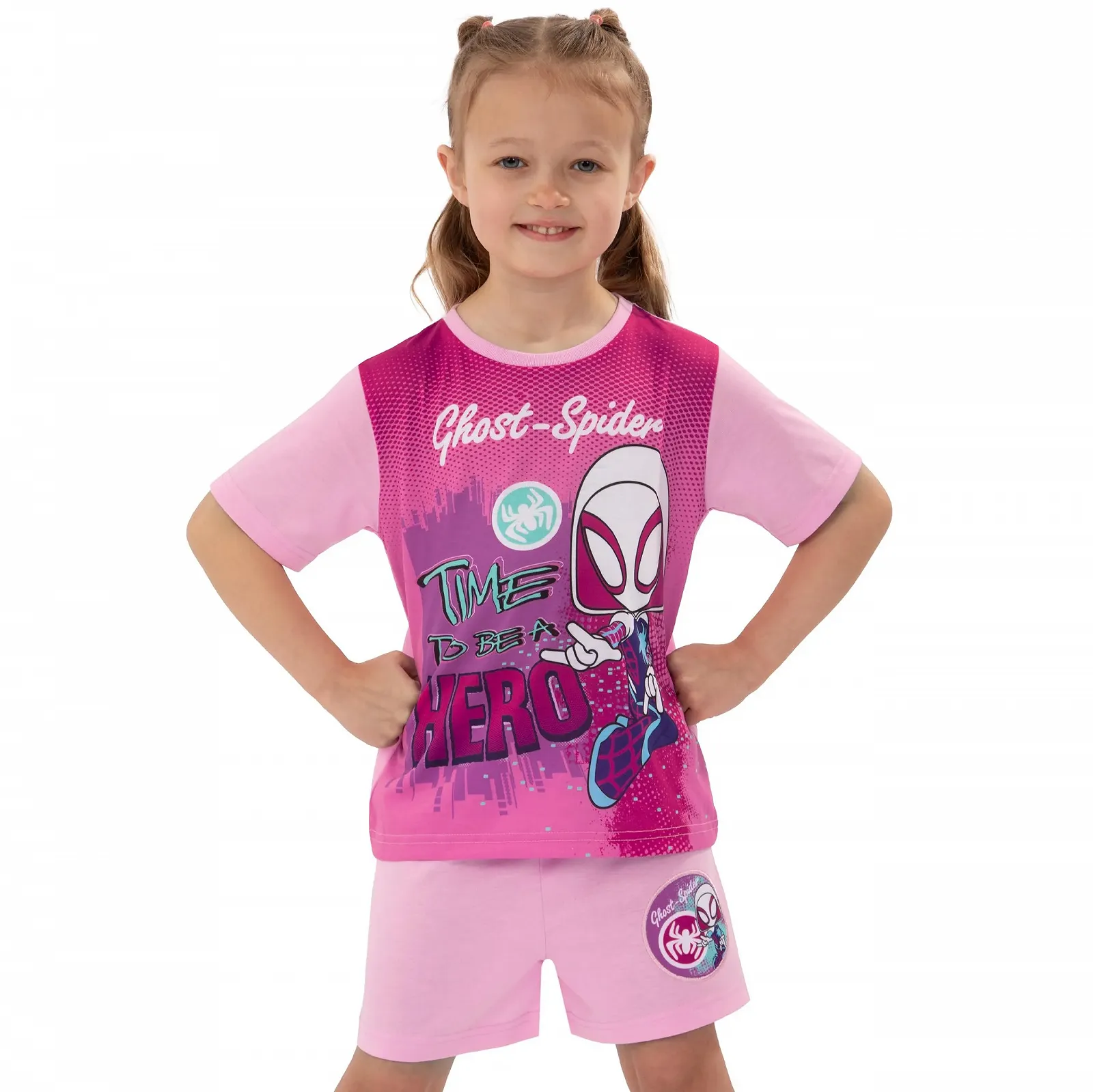 Піжама Marvel Spidey and His Amazing Friends Ghost Spider для дівчат, фото №2 Піжама Marvel Spidey and His Amazing Friends Ghost Spider для дівчат, фото №2