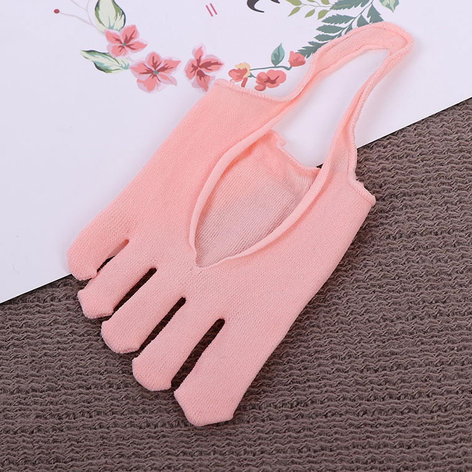 Ортопедические компрессионные носки женские, носки для пальцев, невидимые полуноски с петлей против скольжения, 5 пар, разноцветные, фото №9