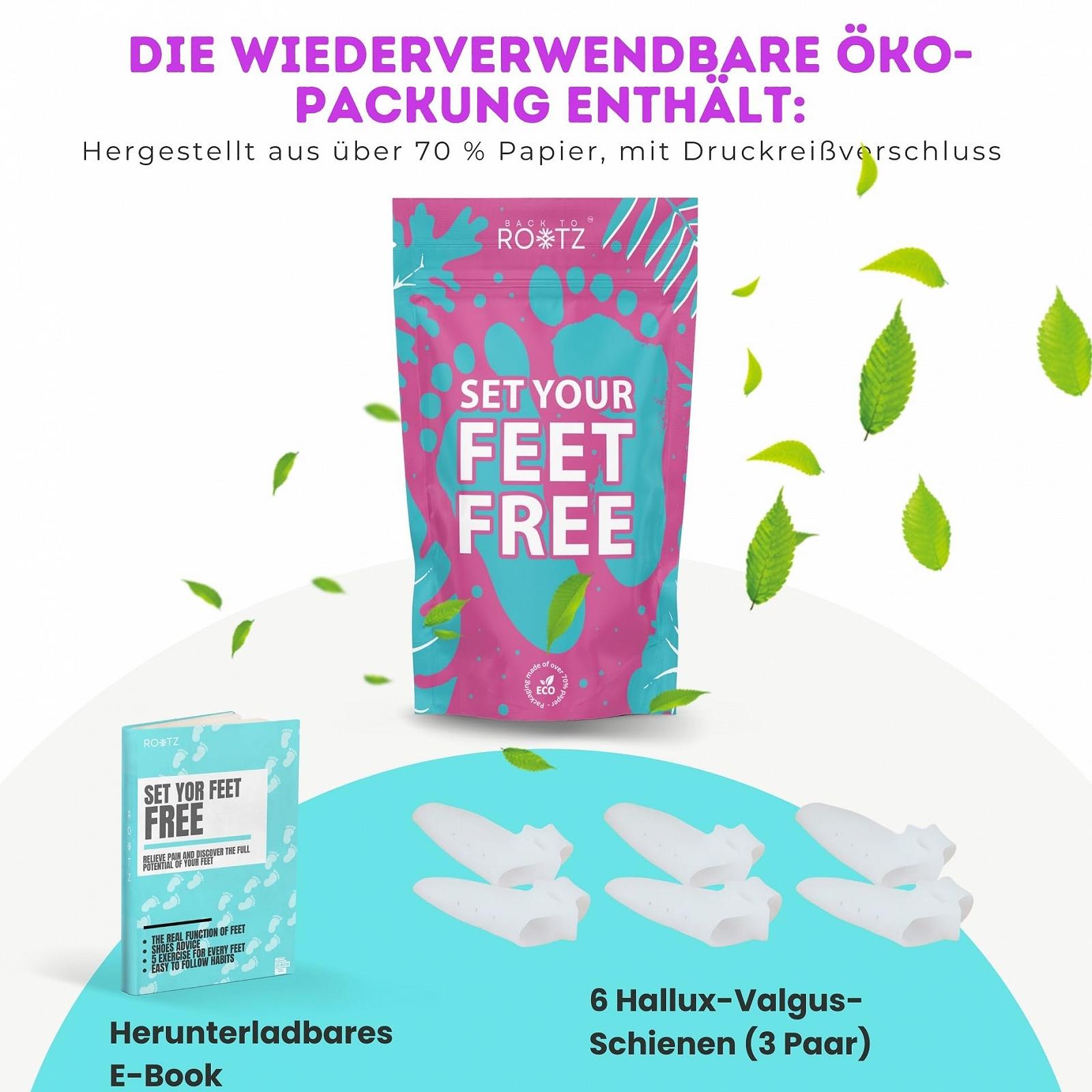 Шина Hallux Valgus з м'яким та лікувальним силіконовим протектором для кісточки 6 штук Білий, фото №6 Шина Hallux Valgus з м'яким та лікувальним силіконовим протектором для кісточки 6 штук Білий, фото №6