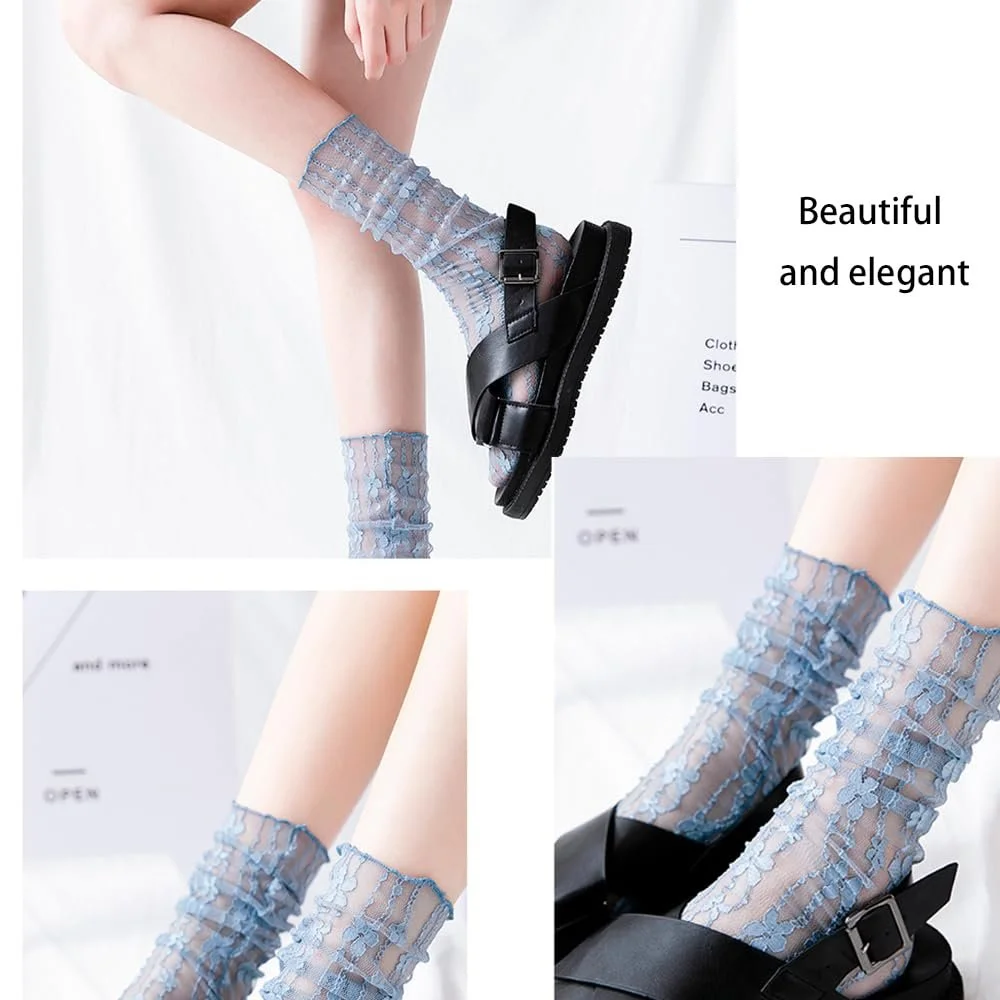 Шкарпетки Мереживні 4 пари, фото №7 Шкарпетки Мереживні 4 пари, фото №7