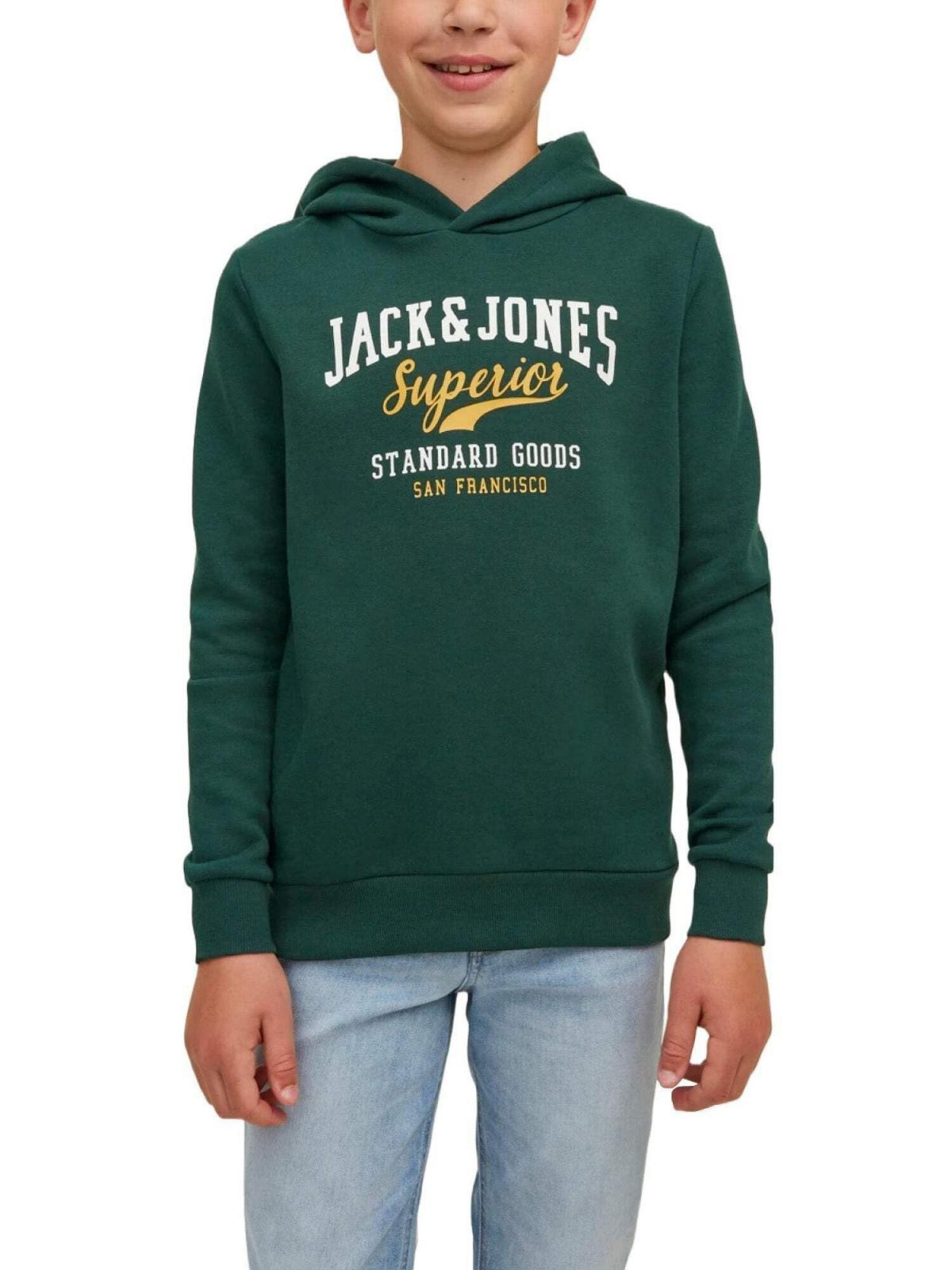 Худі JACK & JONES Corp Logo для хлопчиків, Junior, з довгими рукавами, фото №2