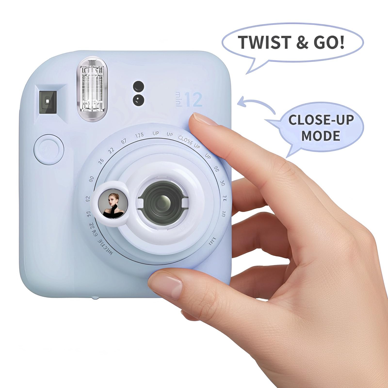 Зеркало для селфи Fujifilm instax mini 12 Blue, фото №5