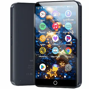 MP3 плеєр Brand Series Model 160GB з WiFi Bluetooth, 4.0-дюймовим сенсорним екраном, Android 13, сумісний з Audible, FM-радіо, Amazon Music, Deezer, Pandora, Play Store - Фото 1