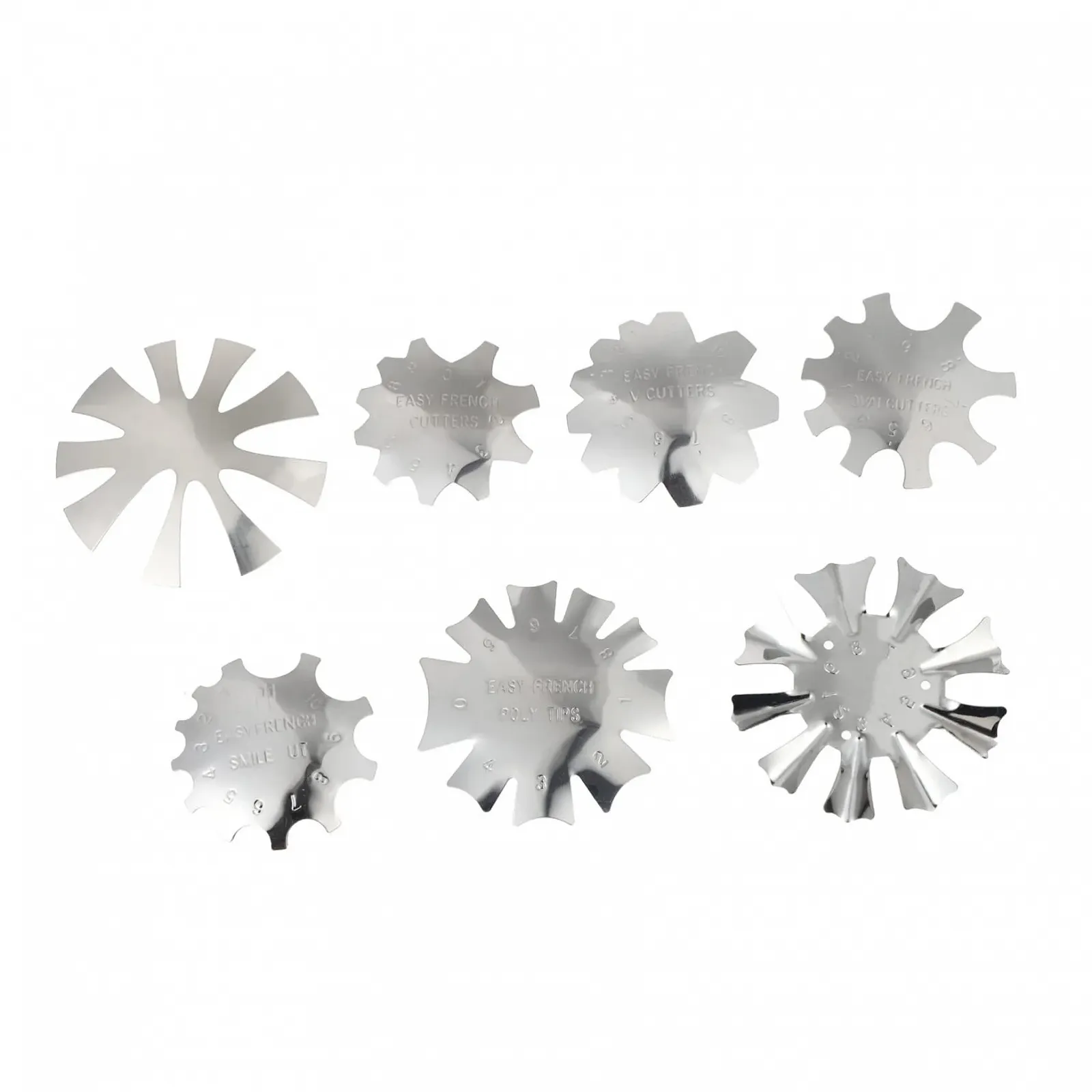 Трафареты для ногтей WRITWAA 7 шт. Многоразовый, фото №1