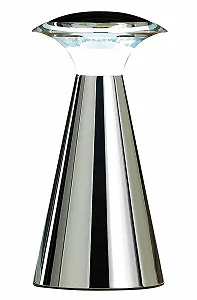 Настольная лампа Lunartec LED аккумуляторная нержавеющая сталь хром - Фото 1