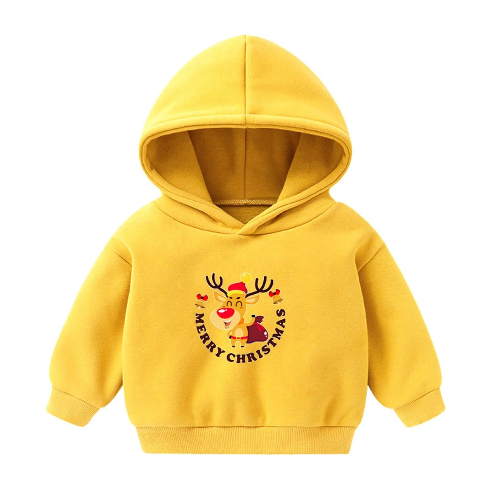 Рождественская Толстовка Generisch Рождественский Свитер для Девочек с Капюшоном Рождественская Толстовка Лонгслив с Рождественским Мотивом Уютный Рождественский Наряд Удобные Рождественские Топы, фото №2