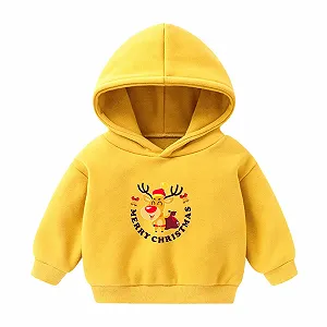 Рождественская Толстовка Generisch Рождественский Свитер для Девочек с Капюшоном Рождественская Толстовка Лонгслив с Рождественским Мотивом Уютный Рождественский Наряд Удобные Рождественские Топы synthetic.ua - Фото 1