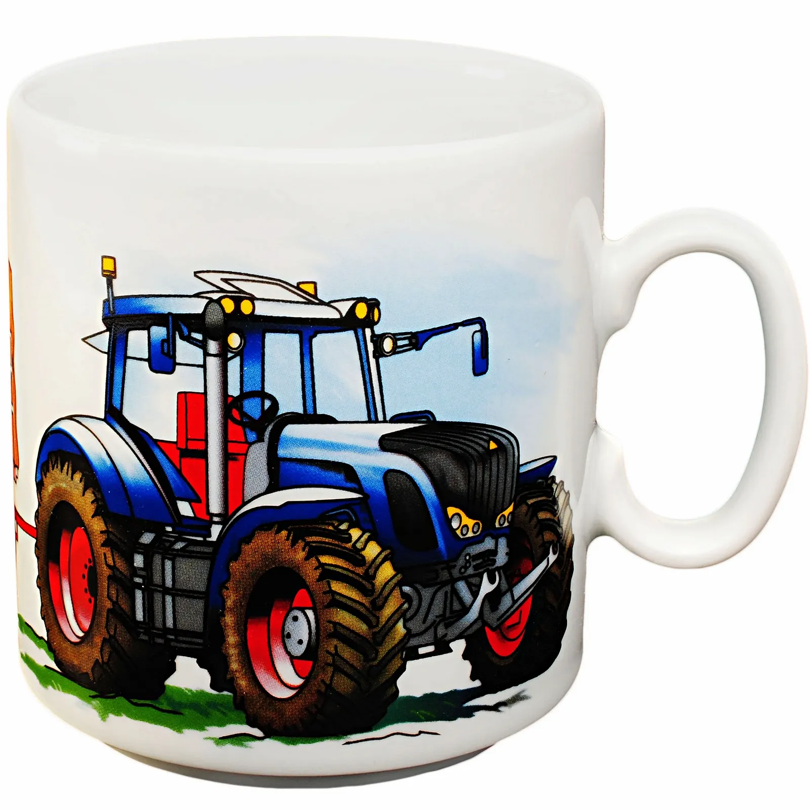 Набір: велика тарілка / дитяча тарілка + кружка з ручкою Tractor, трактор з причепом, ферма, порцеляна/кераміка, фото №6 Набір: велика тарілка / дитяча тарілка + кружка з ручкою Tractor, трактор з причепом, ферма, порцеляна/кераміка, фото №6