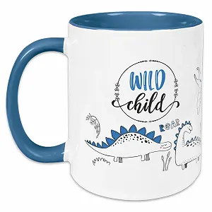 Детская Чашка GRAZDesign Голубой Керамика 330 мл Мотив Динозавр - Фото 1