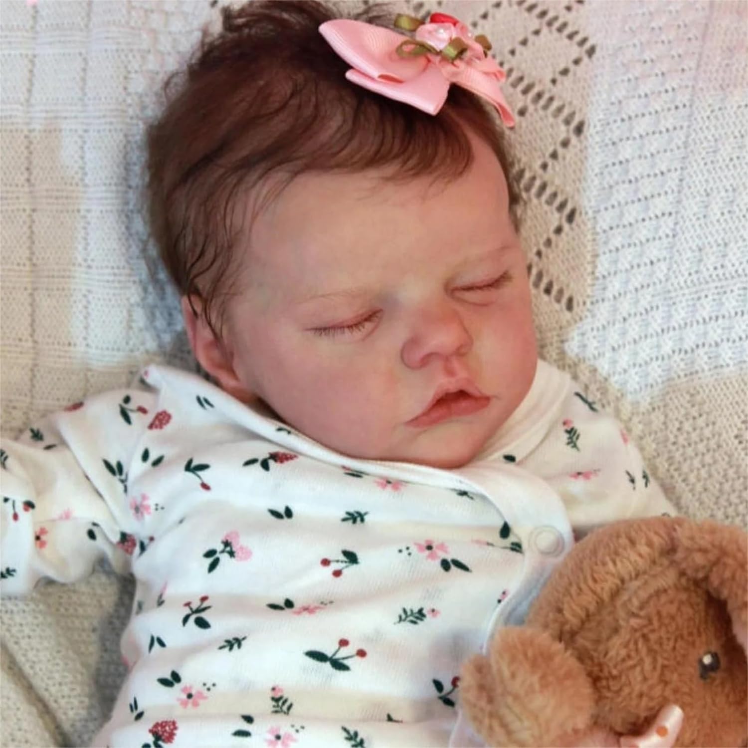 Кукла Zero pam Reborn Lifelike Sleeping Baby Doll 45 см Full Silicone для детей, фото №3