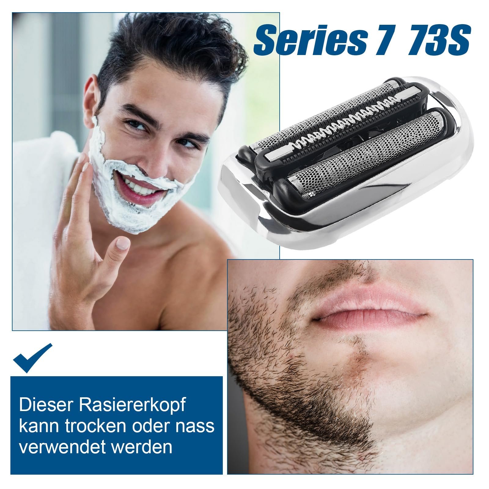 Сетка и режущий блок Braun Series 7 73S для электробритвы, фото №4 Сетка и режущий блок Braun Series 7 73S для электробритвы, фото №4