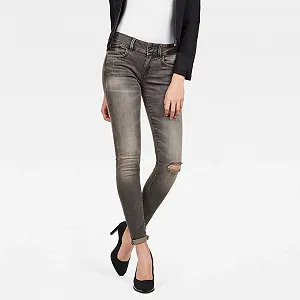 Жіночі джинси G‑STAR Lynn Mid Skinny Medium Aged Ripped - 32 - Фото 1