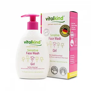 Гель для умывания Vitalkind Sensitive для девочек премиальный натуральный уход для детей. Гель для умывания для чувствительной кожи лица - Фото 1
