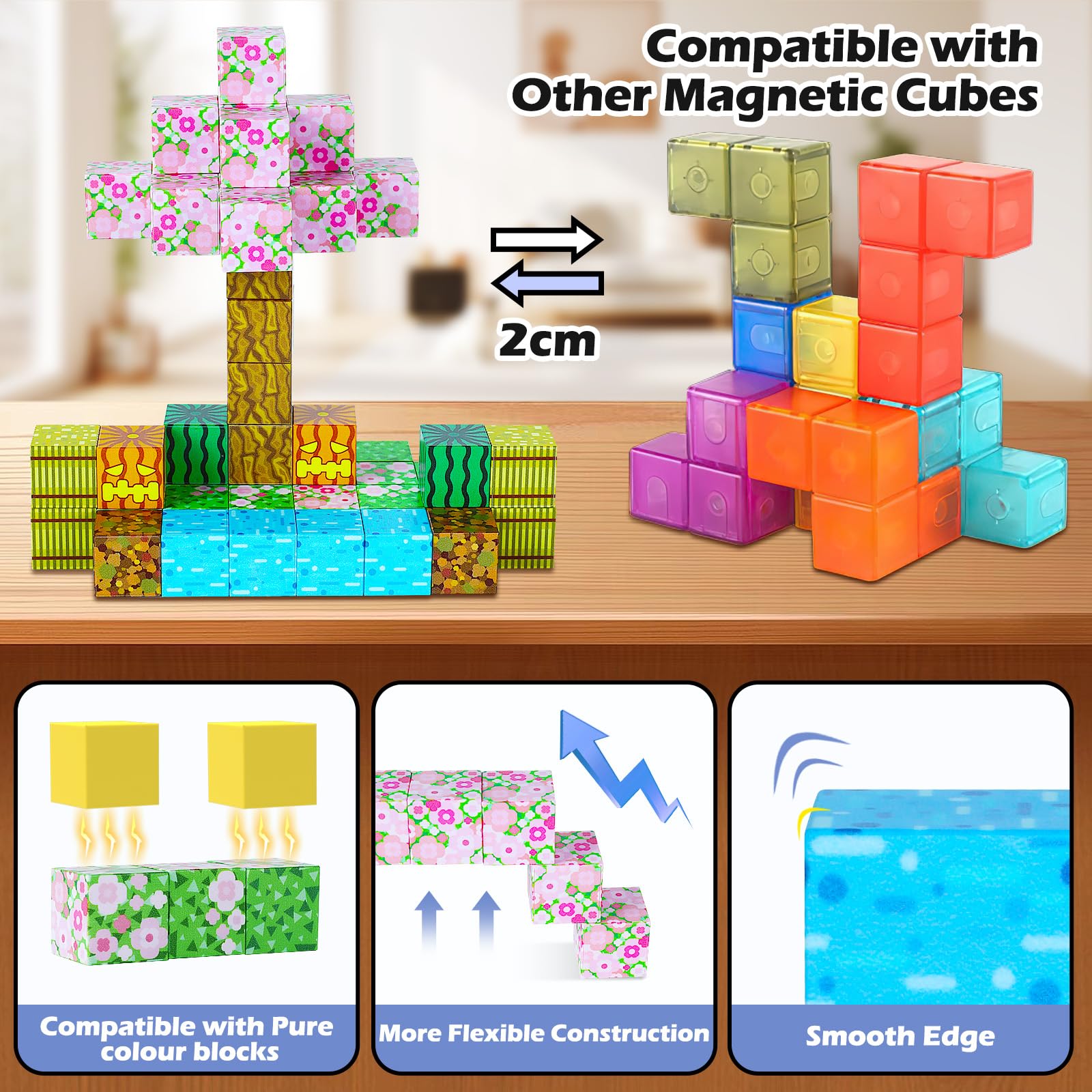 Игрушка Kid Odyssey Magnetic Building Blocks 37 шт., фото №4
