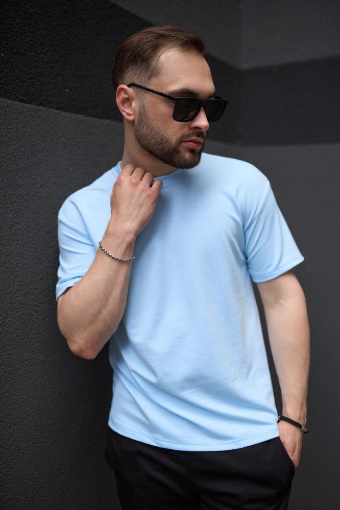 Футболка Loud блакитна, фото №3