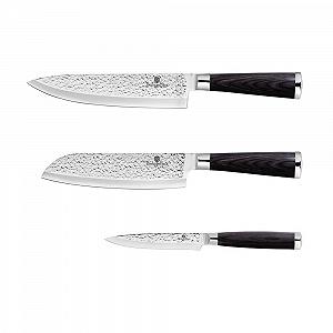 Набір ножів Santoku Berlingerhaus Primal Gloss Collection з нержавіючої сталі, 3 шт. - Фото 1