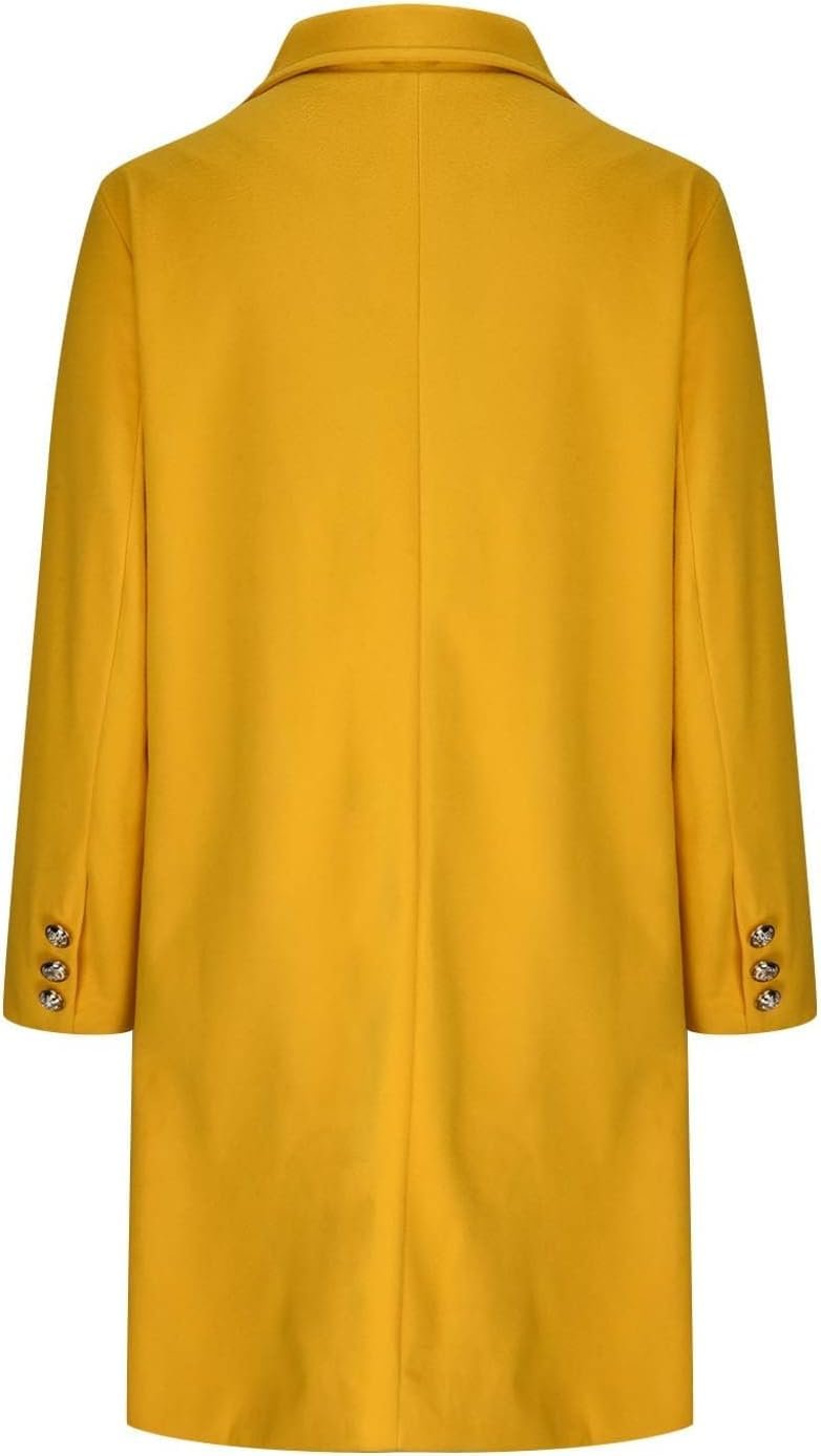 Тренч Yeooa Модний 2023 Зимовий Повсякденний Двобортний Приталений, фото №2 Тренч Yeooa Модний 2023 Зимовий Повсякденний Двобортний Приталений, фото №2