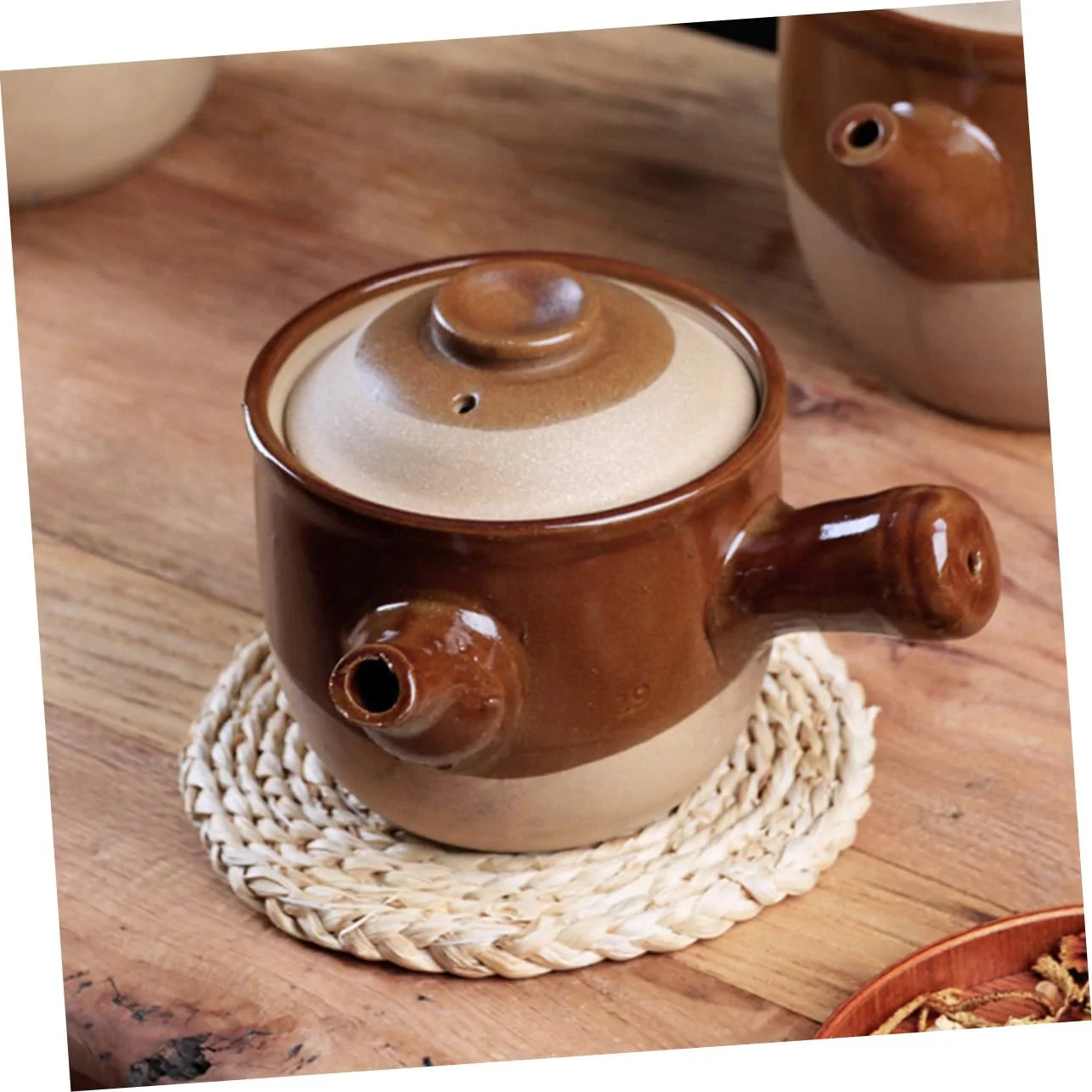 Керамічний Ківш сотейник Sosoport Vintage Medicinal Herb Pot антипригарний вінтажний Термостійкий, фото №8