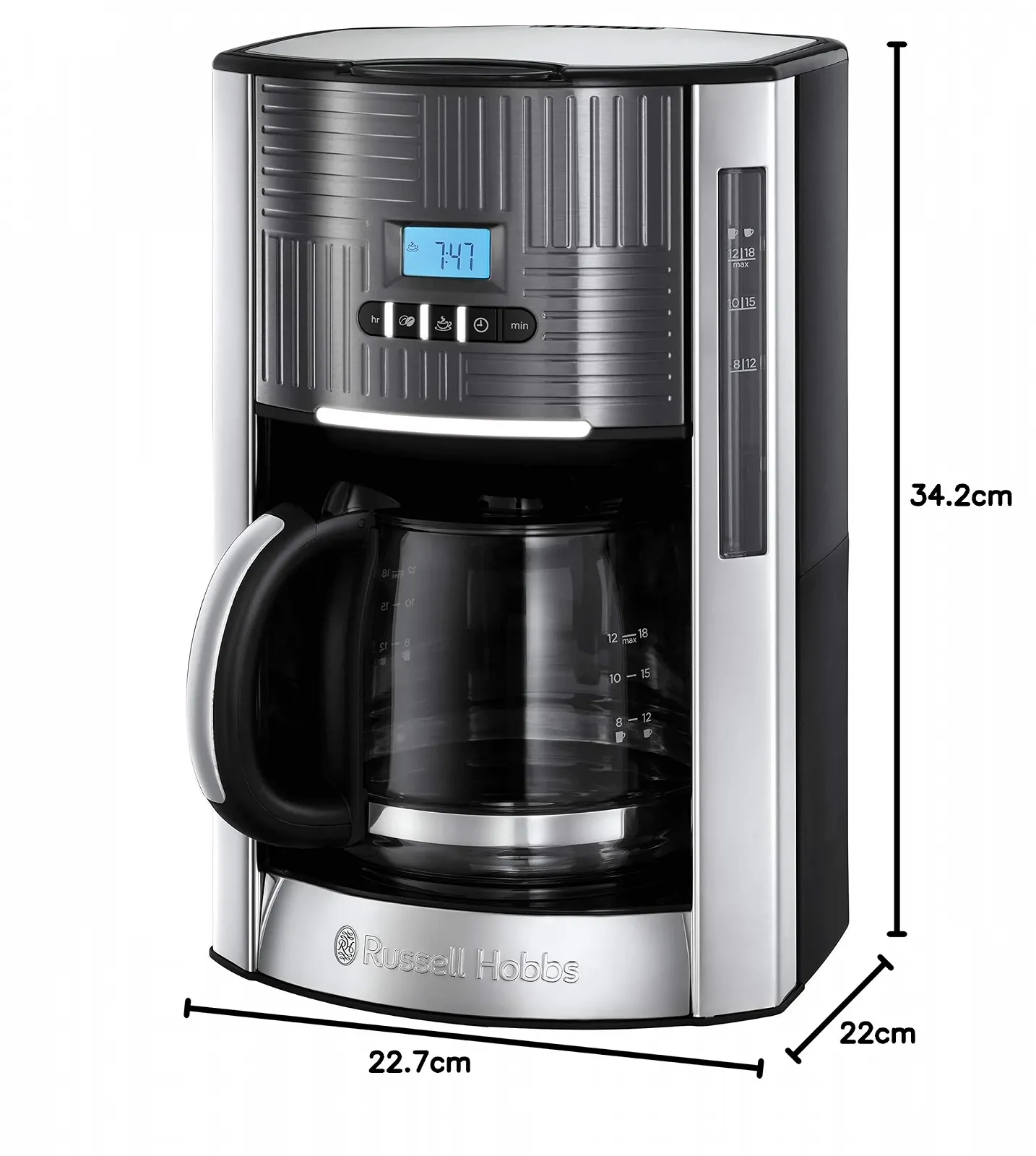 Кофеварка капельная Russell Hobbs Geo 1000 W 1.5 L Grey, фото №8