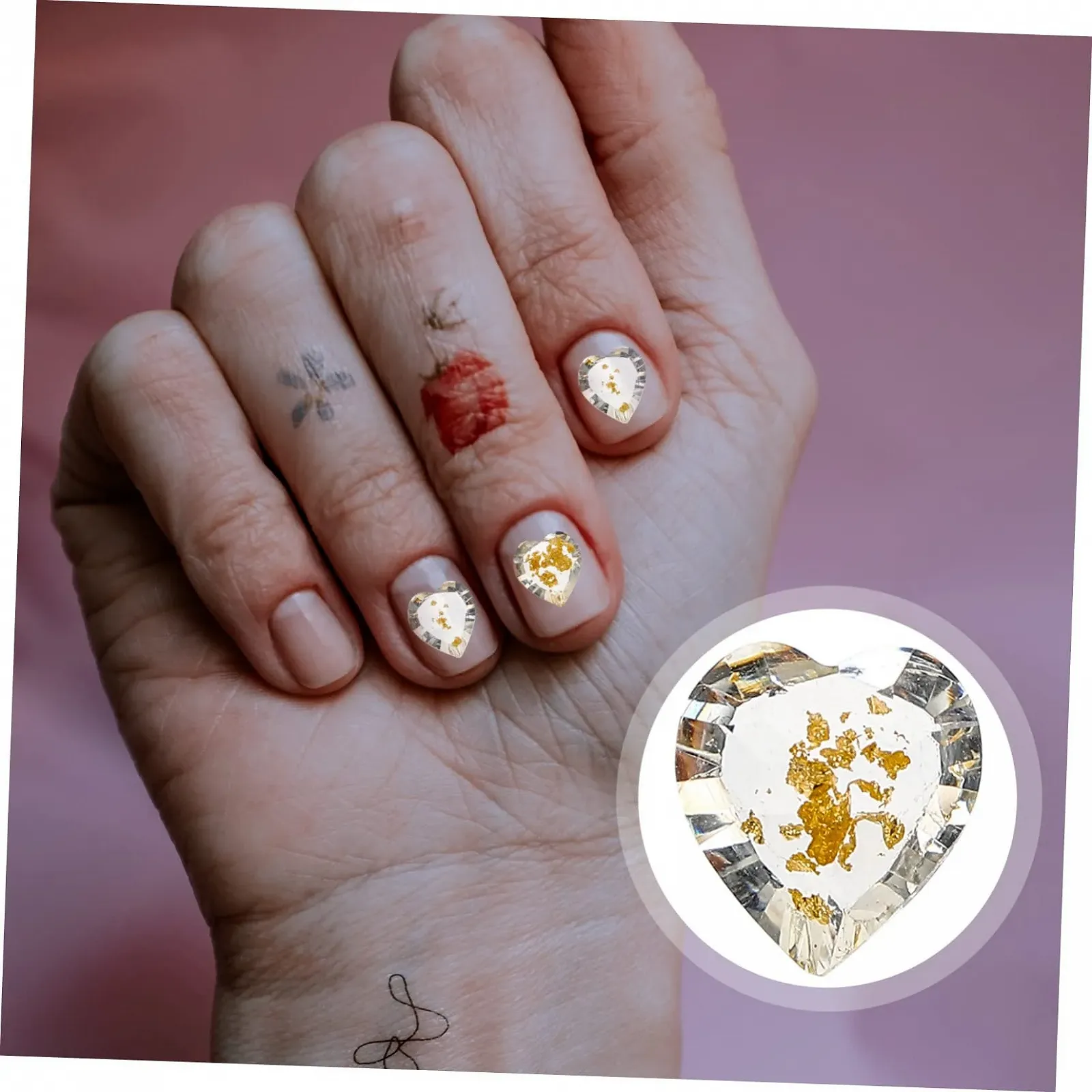 Украшения для ногтей Healeved 200 шт. для DIY маникюра, элегантные украшения для ногтей в салонах и креативного дизайна ногтей, фото №9