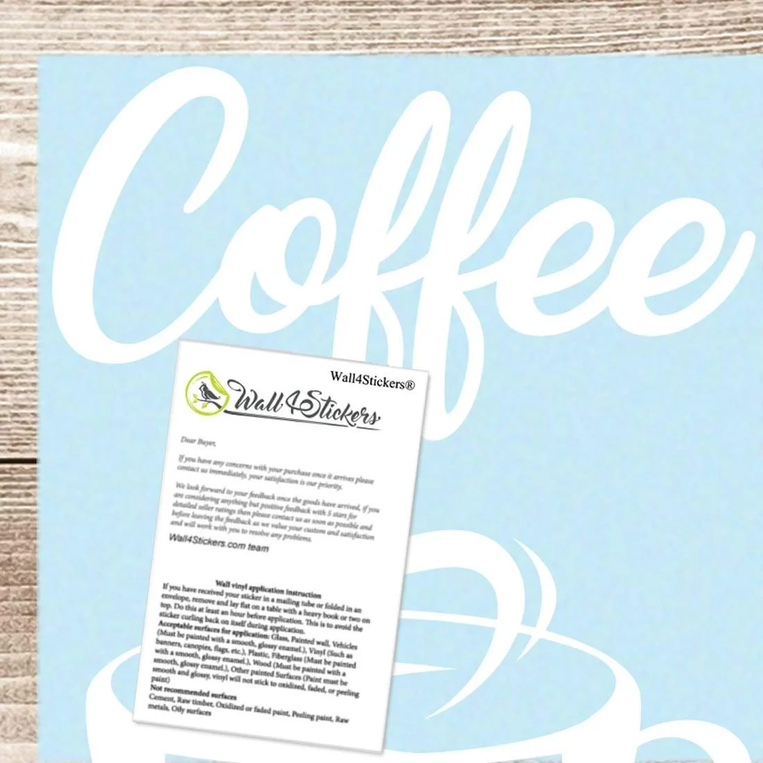 Наклейка вінілова Coffee Takeaway Cup Cafe Shop, фото №2