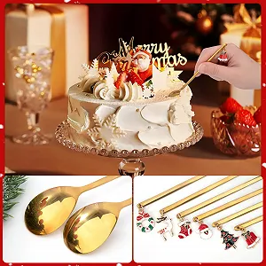 Різдвяна Ложка Кавова з Нержавіючої Сталі synthetic.ua - Фото 1