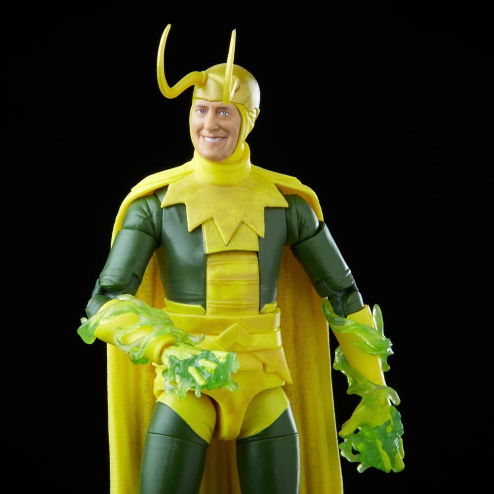 Фигурка Marvel Action Legends Series MCU Disney Plus Классический Локи, 15 см, 5 аксессуаров и 1 элемент Build-A-Figure, фото №5