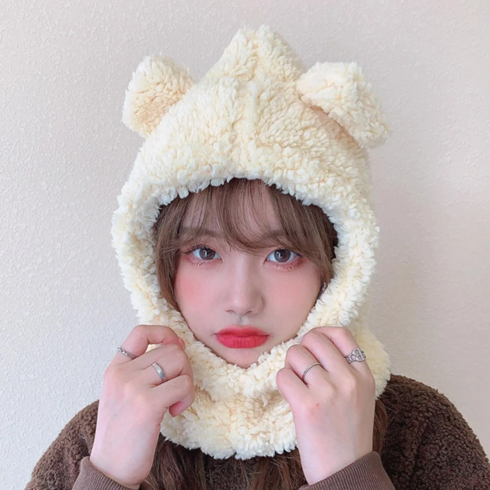 Зимняя шапка-ушанка Aferzov Зверушка Медведь, фото №2