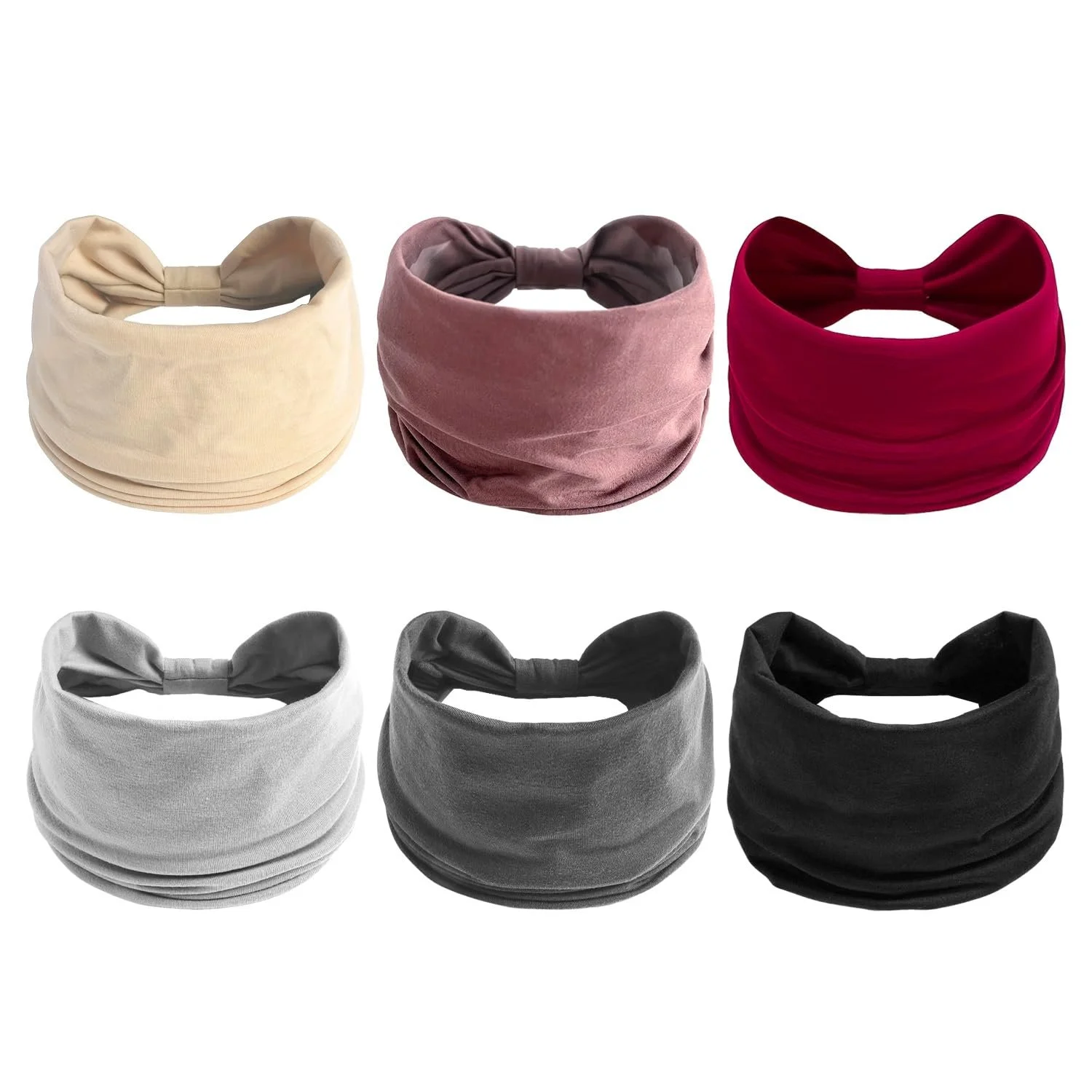 Набір пов'язок на голову 6 шт., фото №1