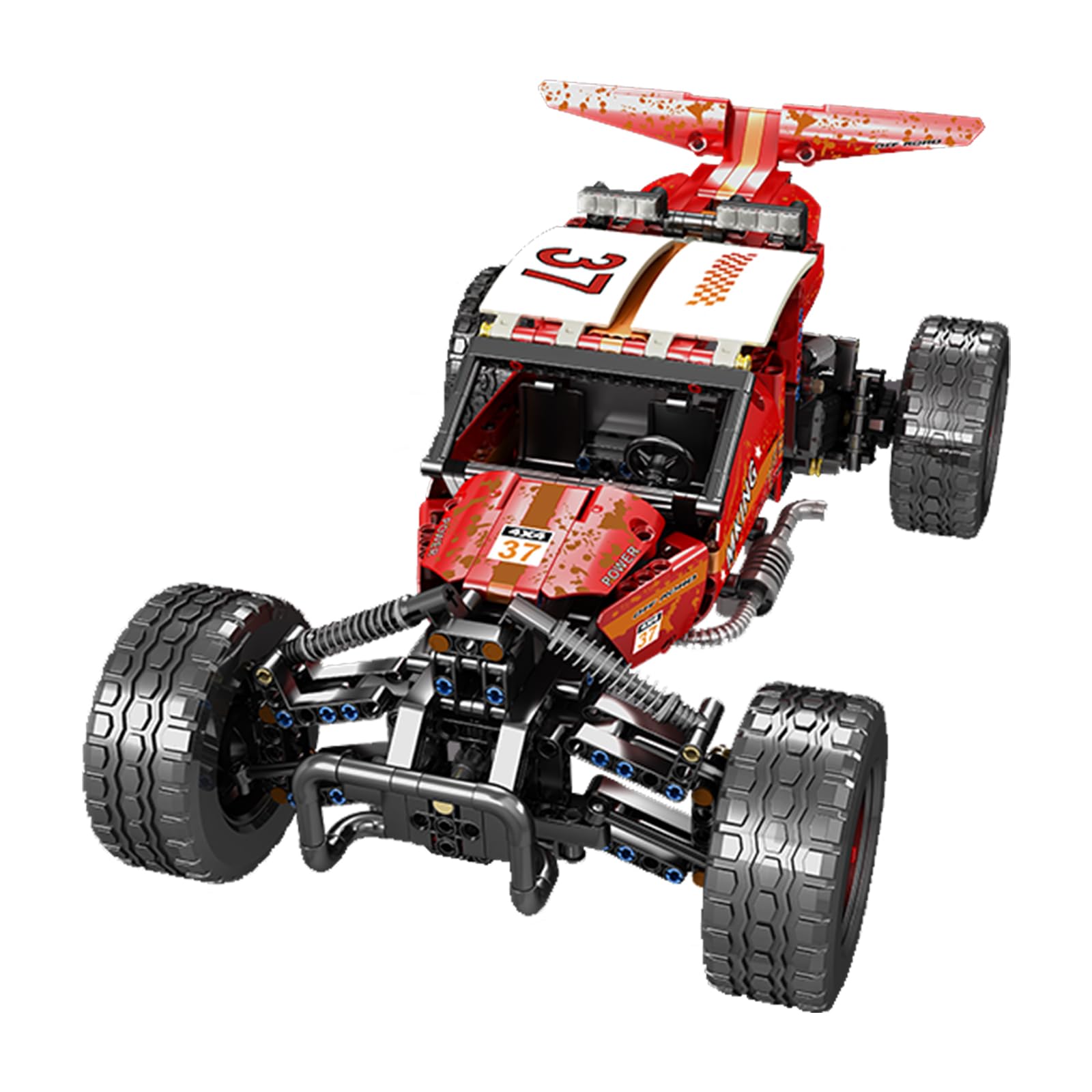 Іграшка Mould King 18019 Автомобіль Джип Керований По Бездоріжжю Збірна Модель 708 Штук 3 Мотори, фото №4