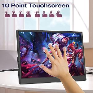 Портативний сенсорний монітор 14" Prechen HD-140 WUXGA IPS 60 Hz synthetic.ua - Фото 1