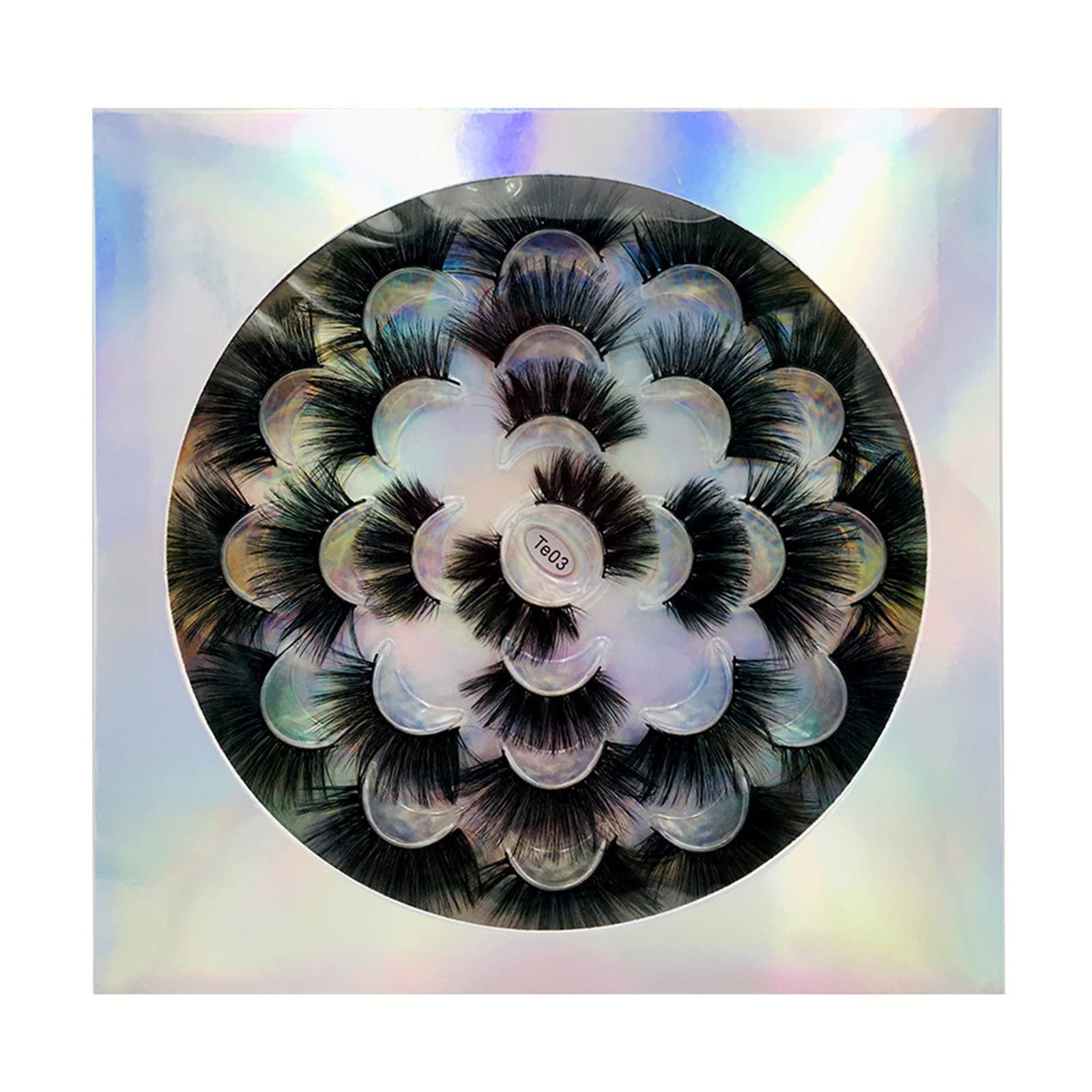 Накладні вії Half, пухнасті штучні вії, нарощування накладних вій, натуральний вигляд, легкі вії для нарощування, вії для нарощування, 3D набір штучних вій, нарощування вій своїми руками, фото №1