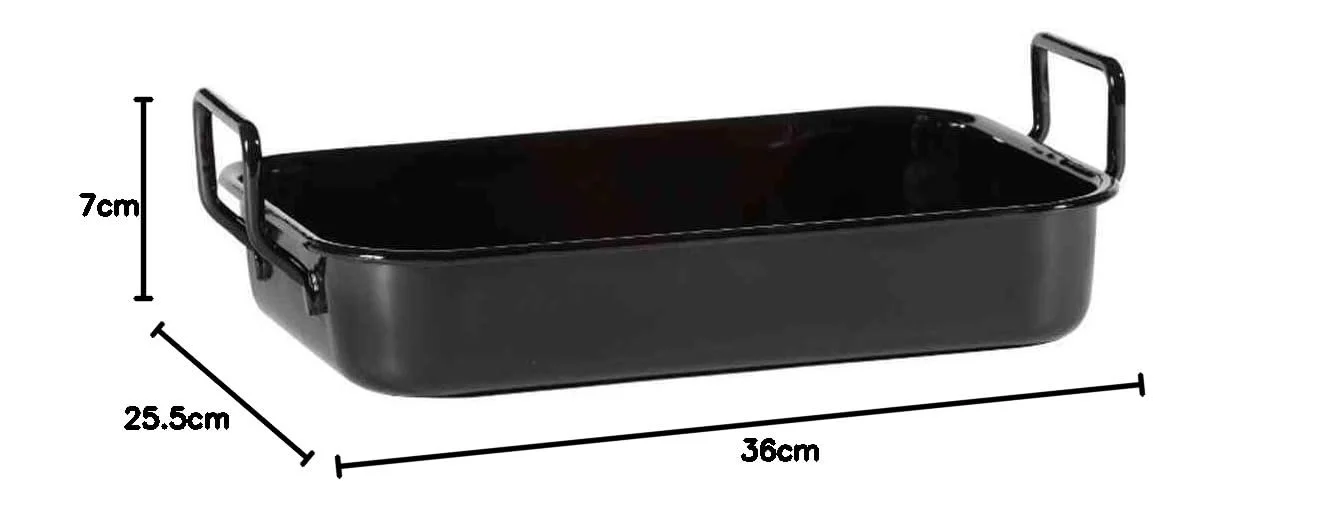 Форма для запікання Karl Kruger 36 x 25.5 x 7 cm Чорна, фото №4 Форма для запікання Karl Kruger 36 x 25.5 x 7 cm Чорна, фото №4