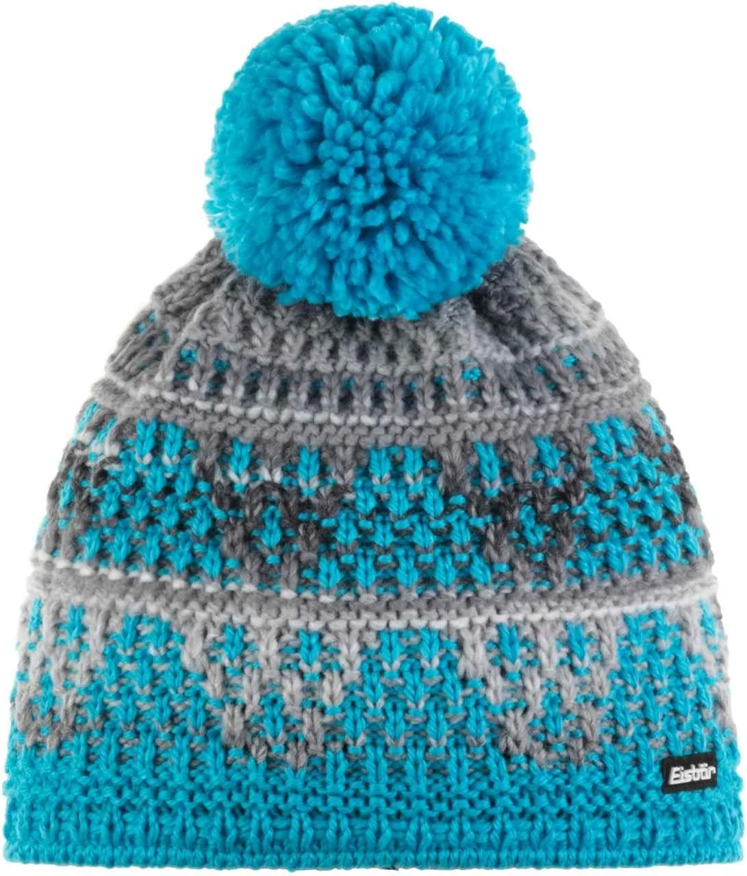 Шапка Eisbär Scobie Pompom M детская Mugoazure, фото №1 Шапка Eisbär Scobie Pompom M детская Mugoazure, фото №1