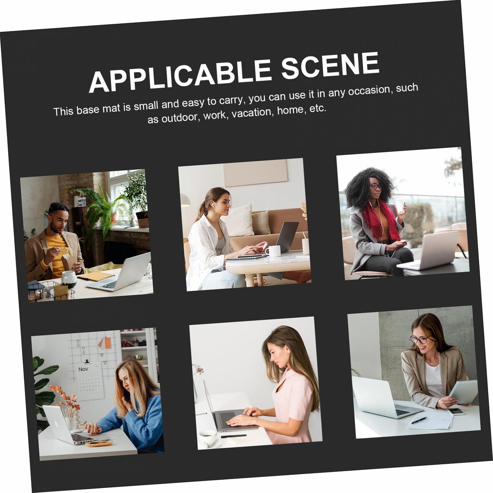 Подставка для ноутбука NOLITOY Портативная с основанием для отвода тепла Подставка для ноутбука для домашнего офиса Нескользящая поддержка ноутбука Эргономичная подставка для ноутбука для лучшей циркуляции воздуха, фото №9