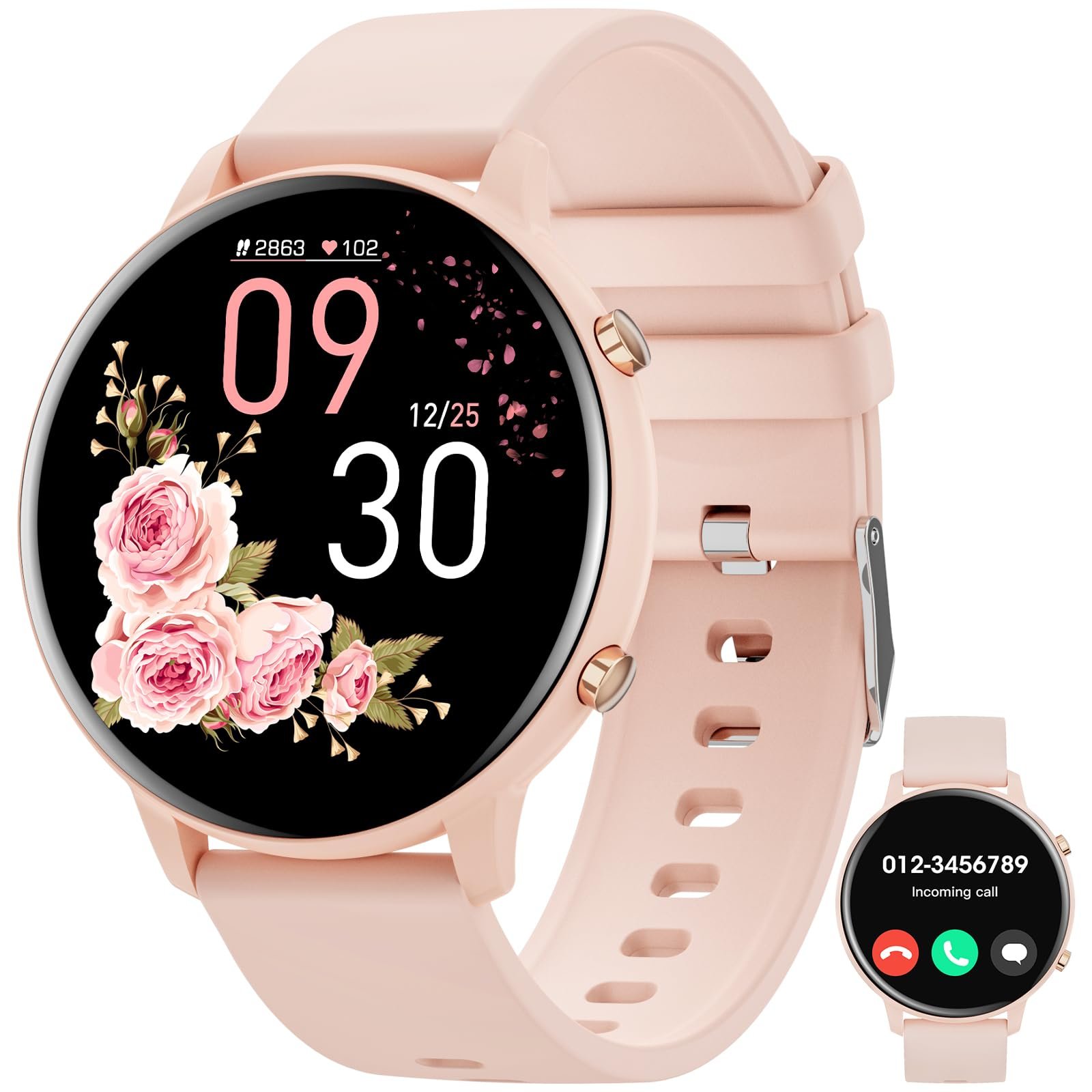 Смарт-годинник Hwagol 1.39 Inch Touchscreen Чорний, фото №1