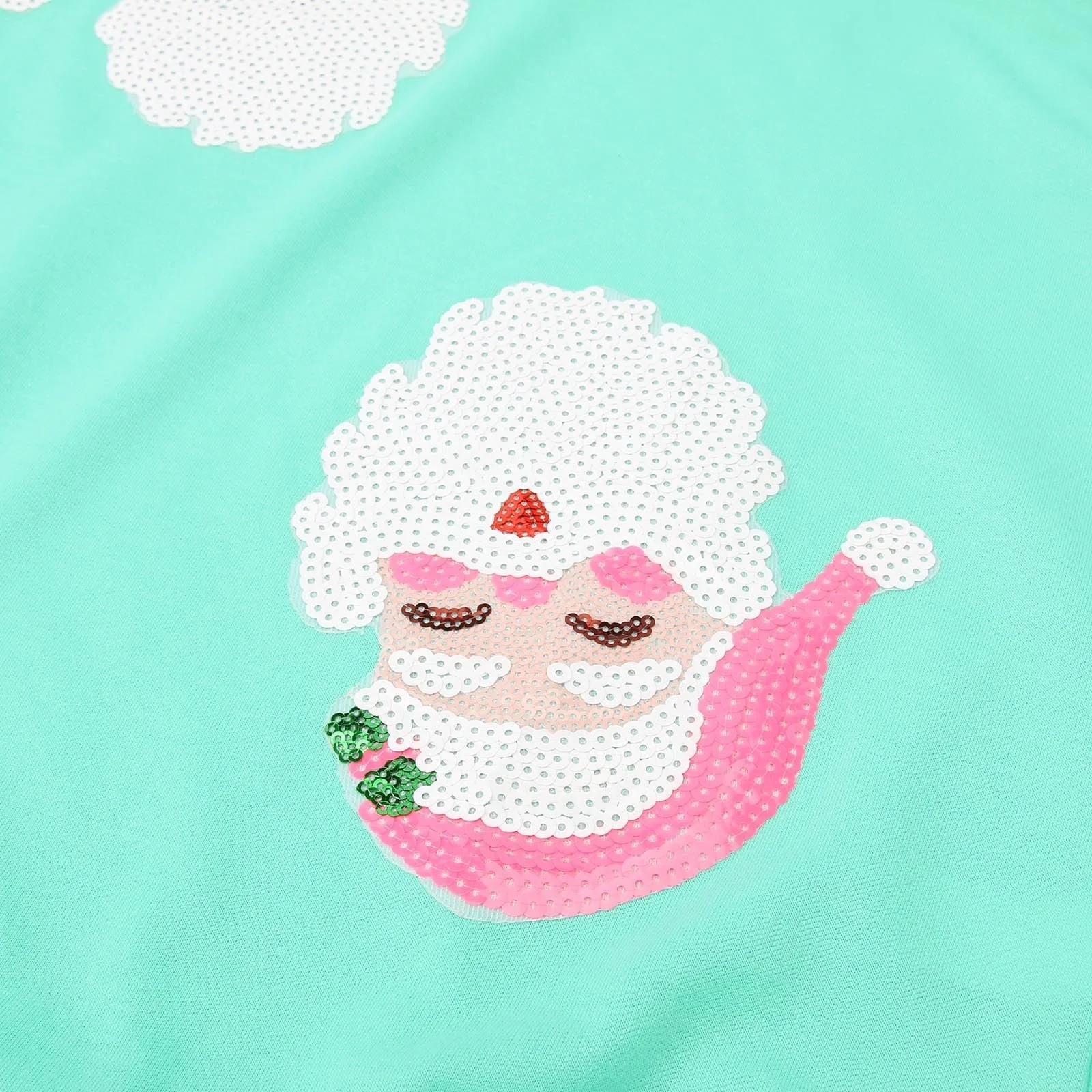 Рождественский джемпер 2024 Женский смешной рождественский свитшот Базовый свитер с круглым вырезом Большой уродливый рождественский свитшот Повседневная свободная рубашка с длинным рукавом Женский джемпер Блузка Праздничный джемпер для девочек-подростков, фото №6